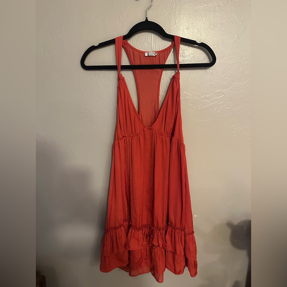 Free People Coral Sleeveless Dress